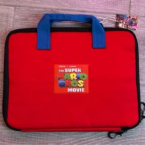 Super Mario Bros Red Laptop Bag
